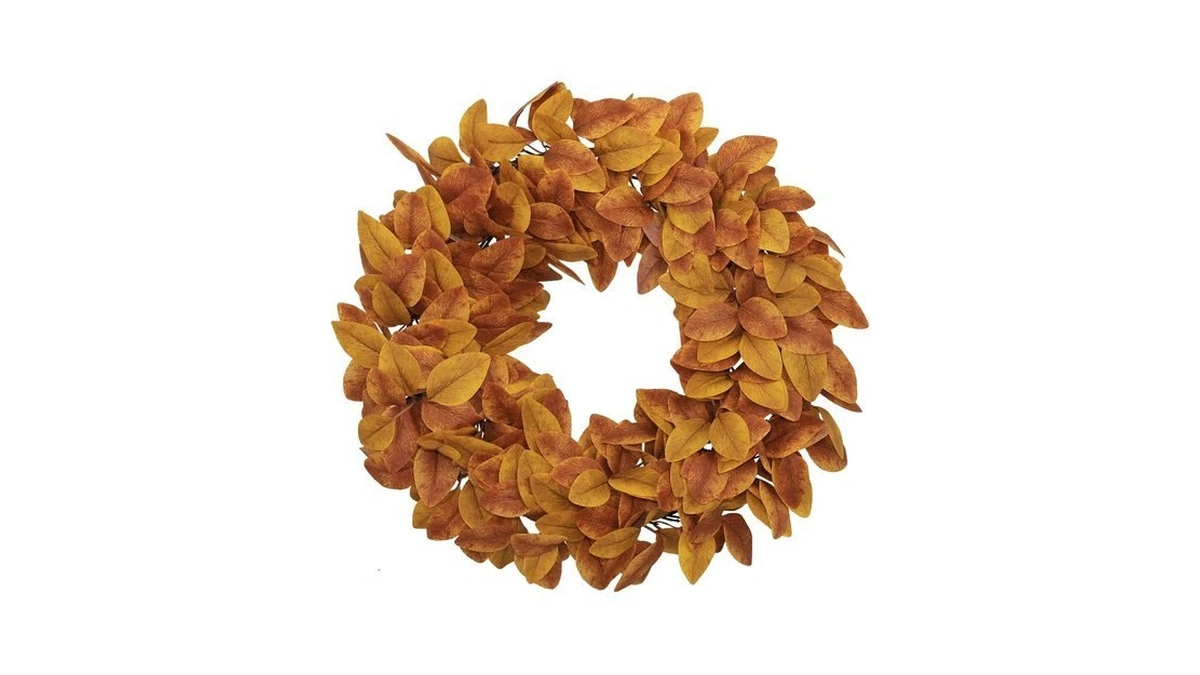 Laimenni 20 Inch Fall Wreaths For Front Door, Autumn Leaves