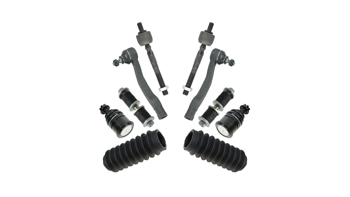 Trq Front Steering & Suspension Kit Ball Joint Steering Rack