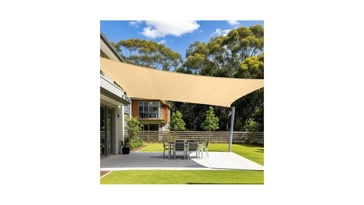 Cool Area Sun Shade Sail For Patio Backyard, Rectangle 20x23ft,