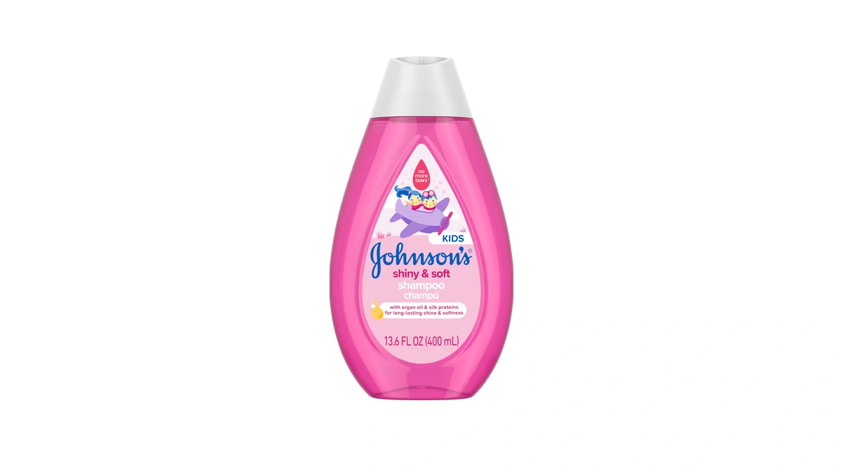 Johnson's Shiny & Soft Kids' Shampoo, Argan Oil, 13.6 Fl.