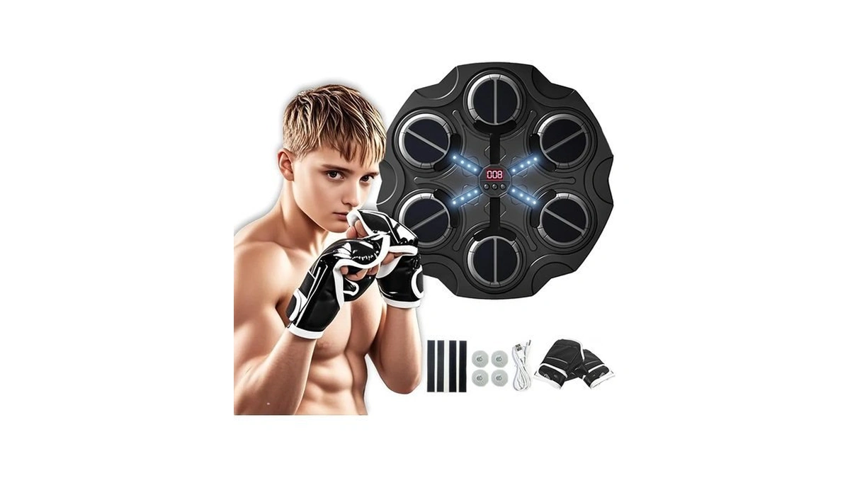 Dremech Smart Led Boxing Machine For Kids With Gloves, Interactive