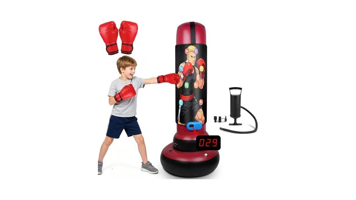 Smart Electronic Punching Bag For Kids, Boxing Bag With Scoring,