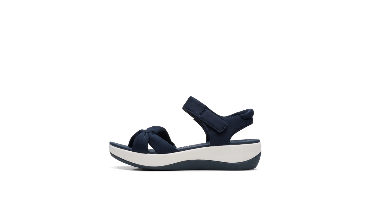 Clarks Women Arla Shore Flat Sandal Navy Teti...