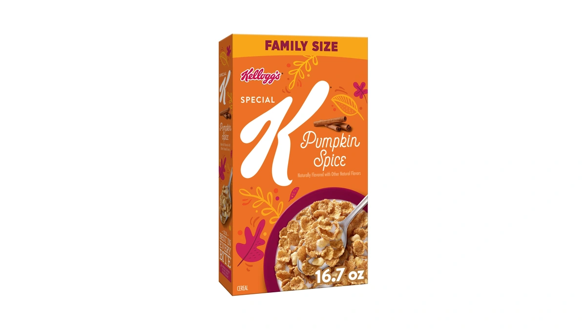 Kellogg's Special K Pumpkin Spice Family Size Breakfast Cereal 16.7oz