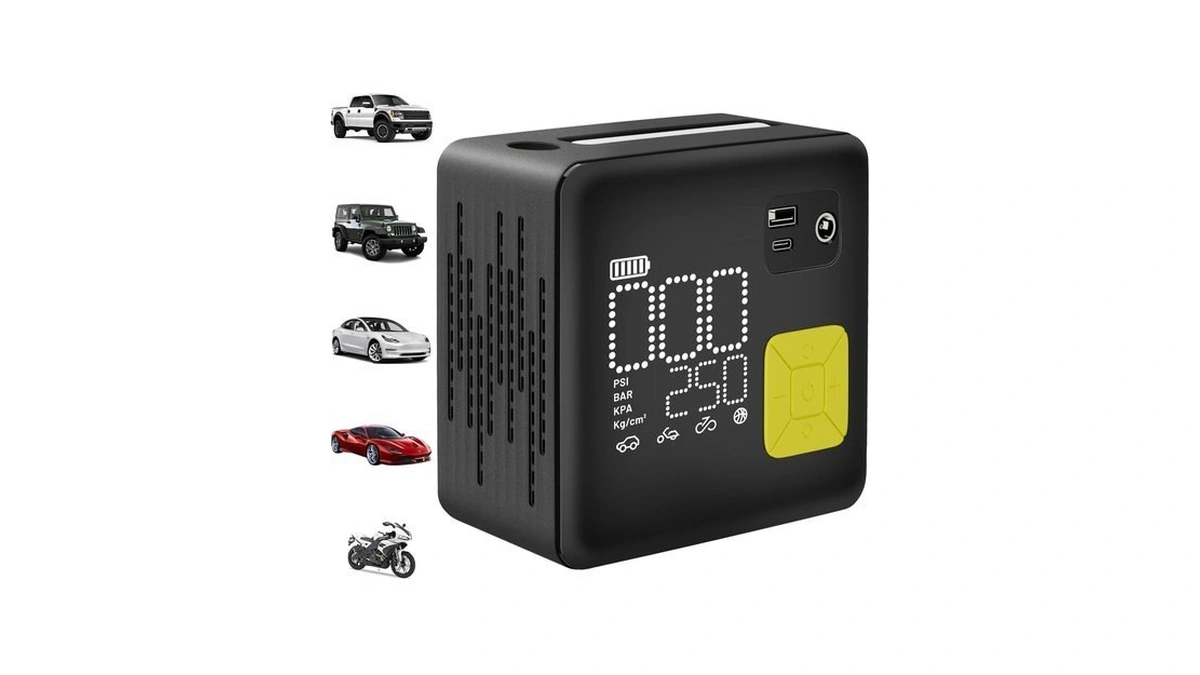 Cordless Air Compressor Portable, 150psi Electric Tire Inflator For Car,