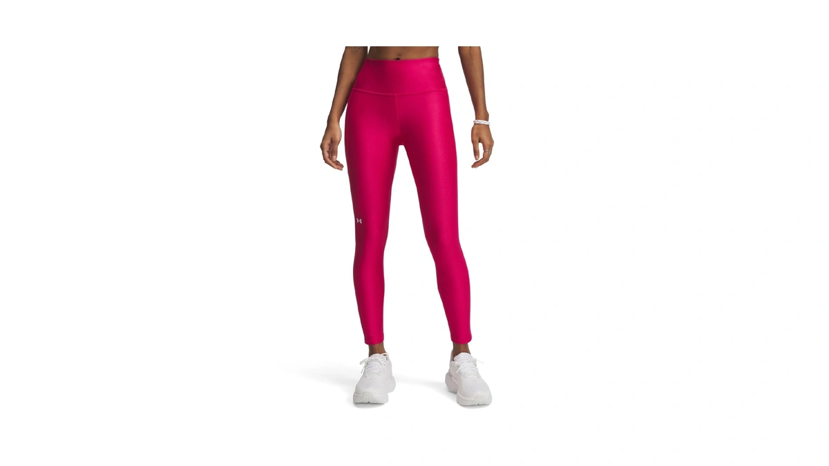 Under Armour Women's Tech High Rise Ankle Leggings, 681 Pink,
