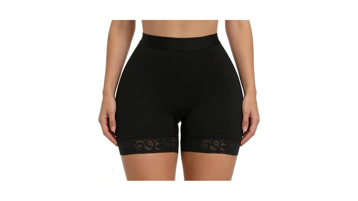 Voxshe Lace Butt Lifting Shapewear Shorts Tummy Control Shorts Lace