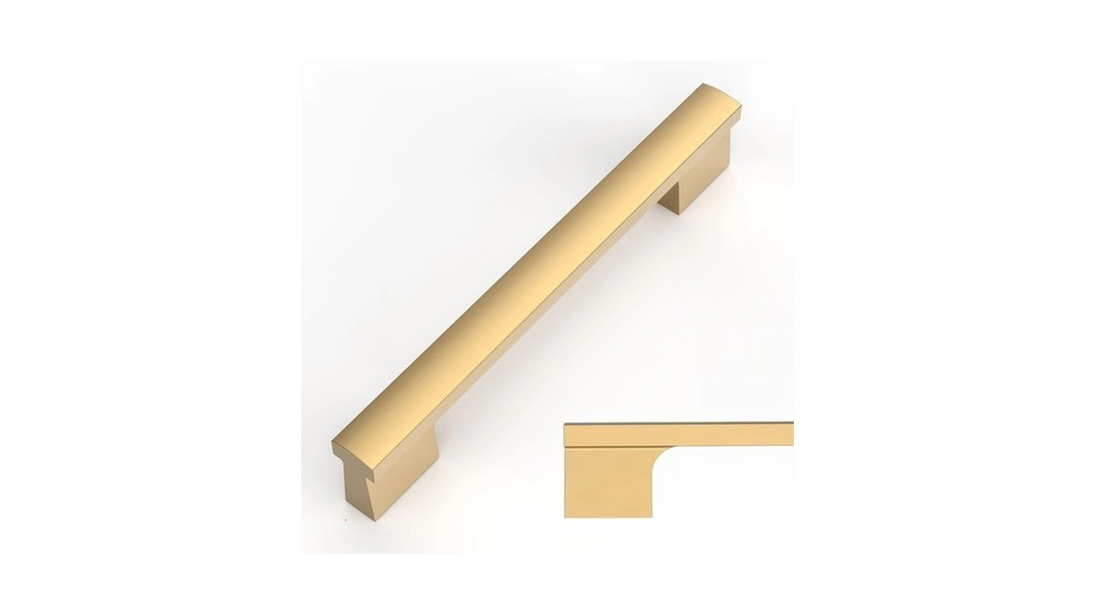 Amerdeco 10 Pack Champagne Bronze Cabinet Pulls 5 Inch(128mm) Hole