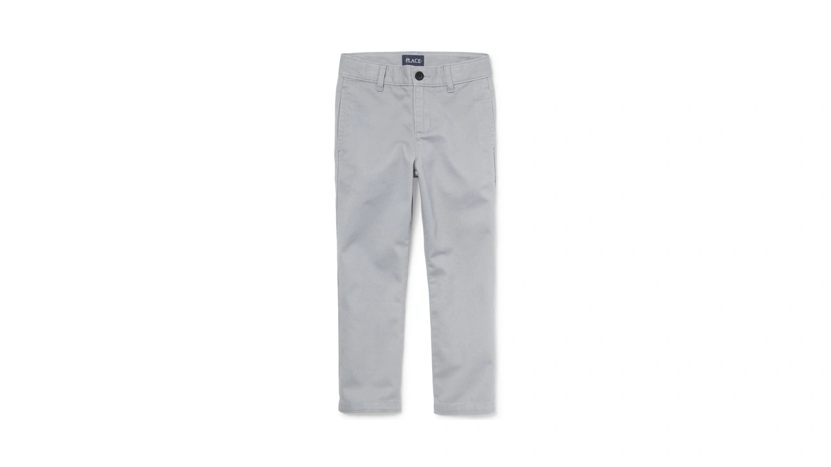 The Children's Place Boys Stretch Chino Pants,fin Gray Single,8