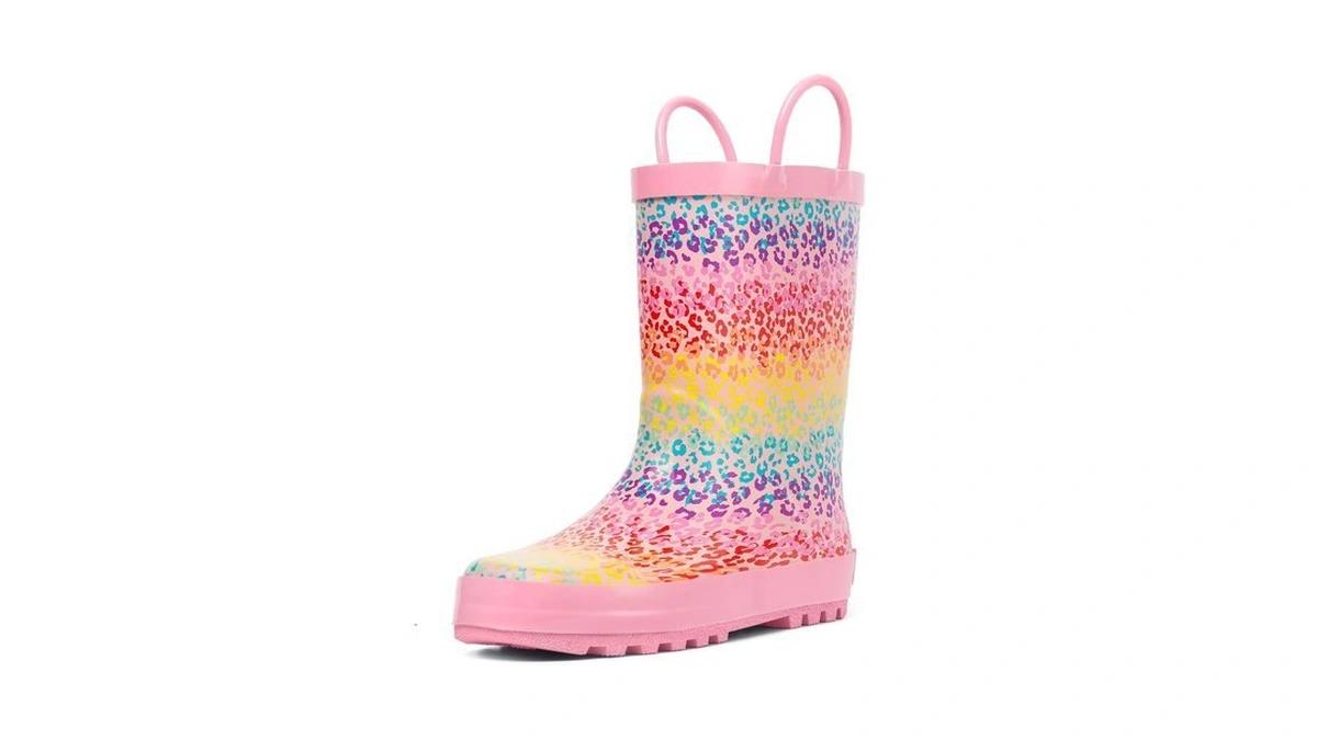 Landchief Toddler Rain Boots, Kids Rain Boots Waterproof Rubber Boots