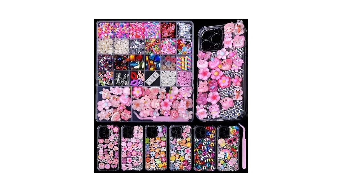 Diycico 3980 Pcs Junk Case Charms Kit For Phone Case,slime