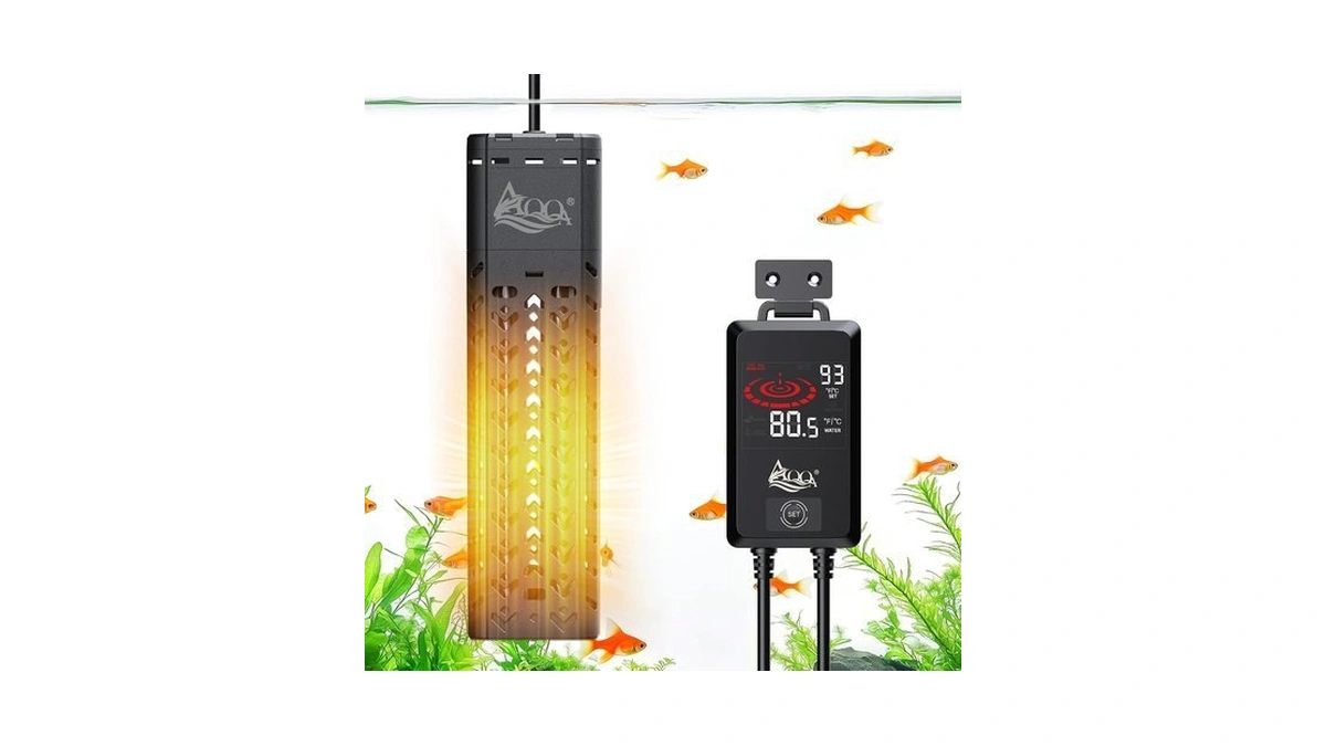 Aqqa Submersible Aquarium Heater 500w For 55-130 Gallon Fish Tank