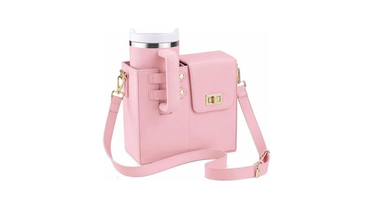 Stanley Outdoor Portable Crossbody Cup Storage Bag - Pink A