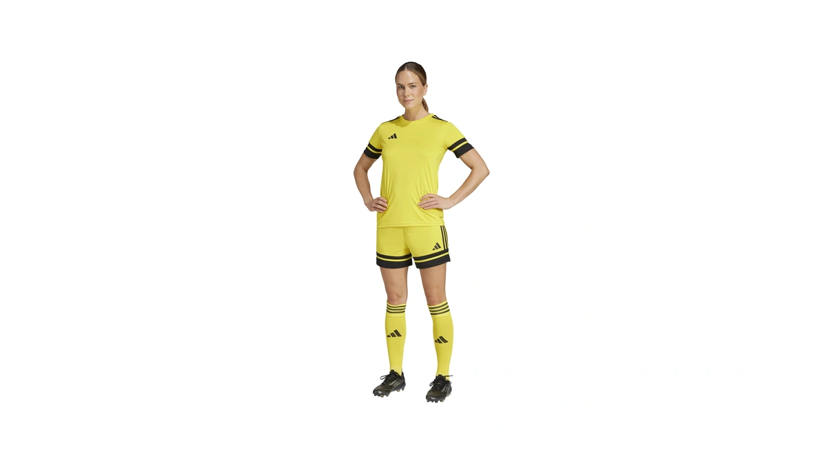 Adidas Women's Squadra 25 Soccer Shorts, Team Yellow/black, Medium