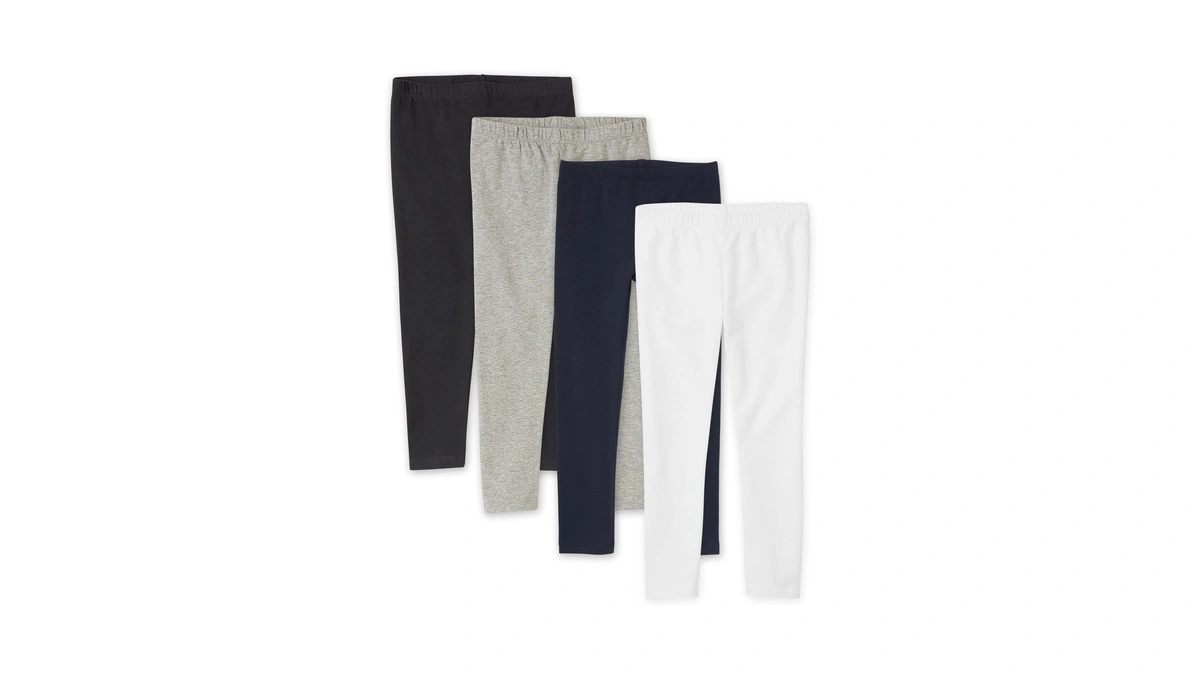 The Children's Place,girls,leggings,black/grey/tidal/white 4-pack,x-large