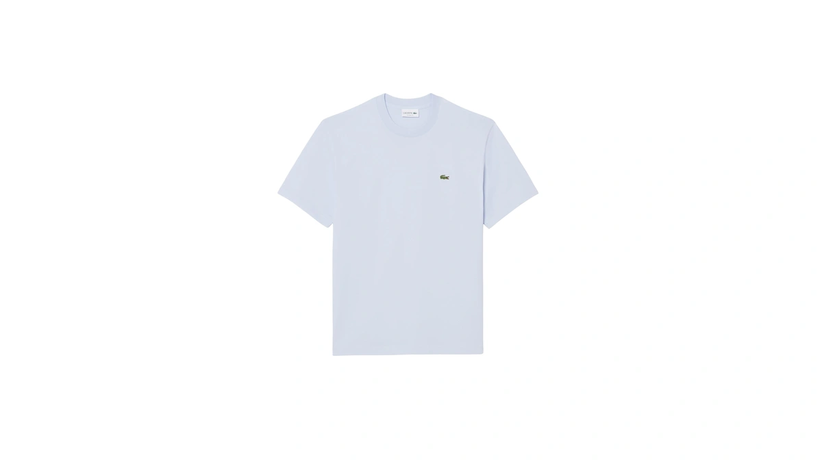 Lacoste Men's Cotton T-shirt, Phoenix Blue, Medium