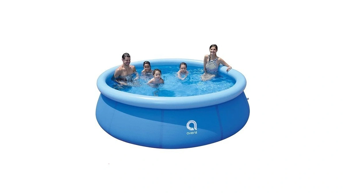 Dimar Garden 10ft X 30in Inflatable Swimming Pool, Outdoor Round