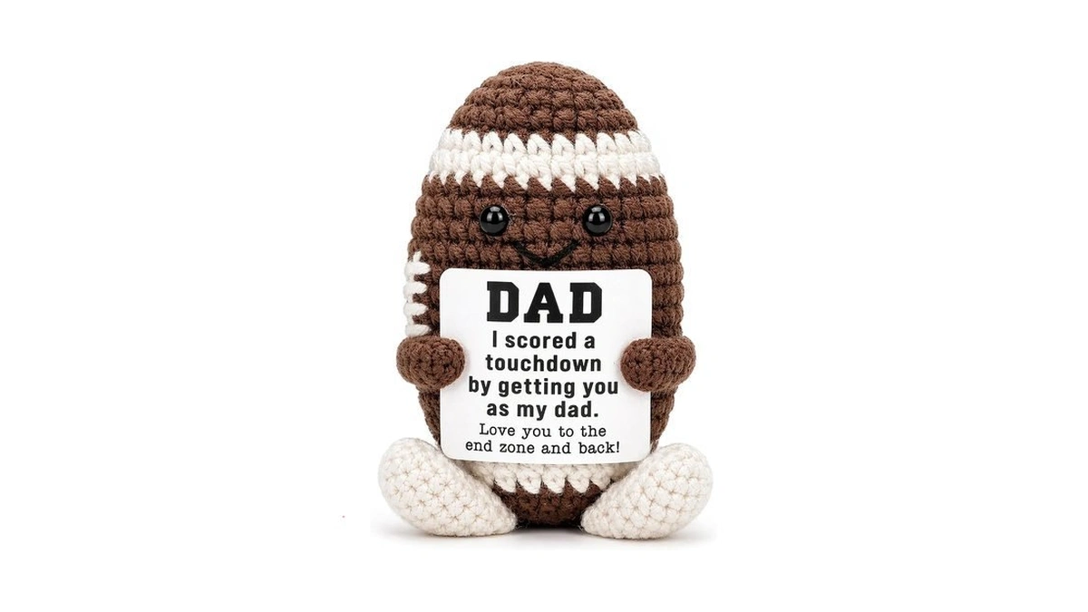 Mini Dad Gifts From Daughter Son Wife Handmade Positive Crochet