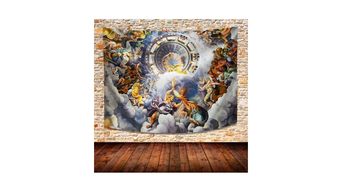 Greek Mythology Tapestry,versailles,100x90inch,renaissance,french,ceiling