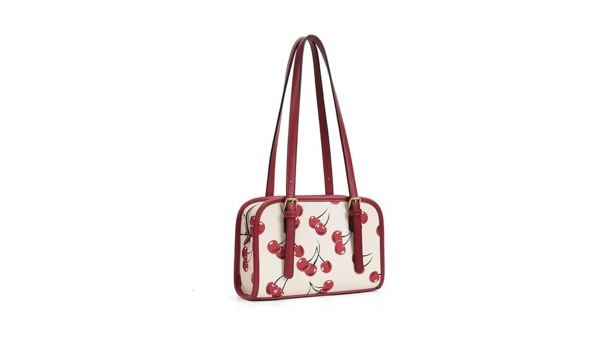 Shoulder Bag Red Purse For Women Leather Swing Bag Zip