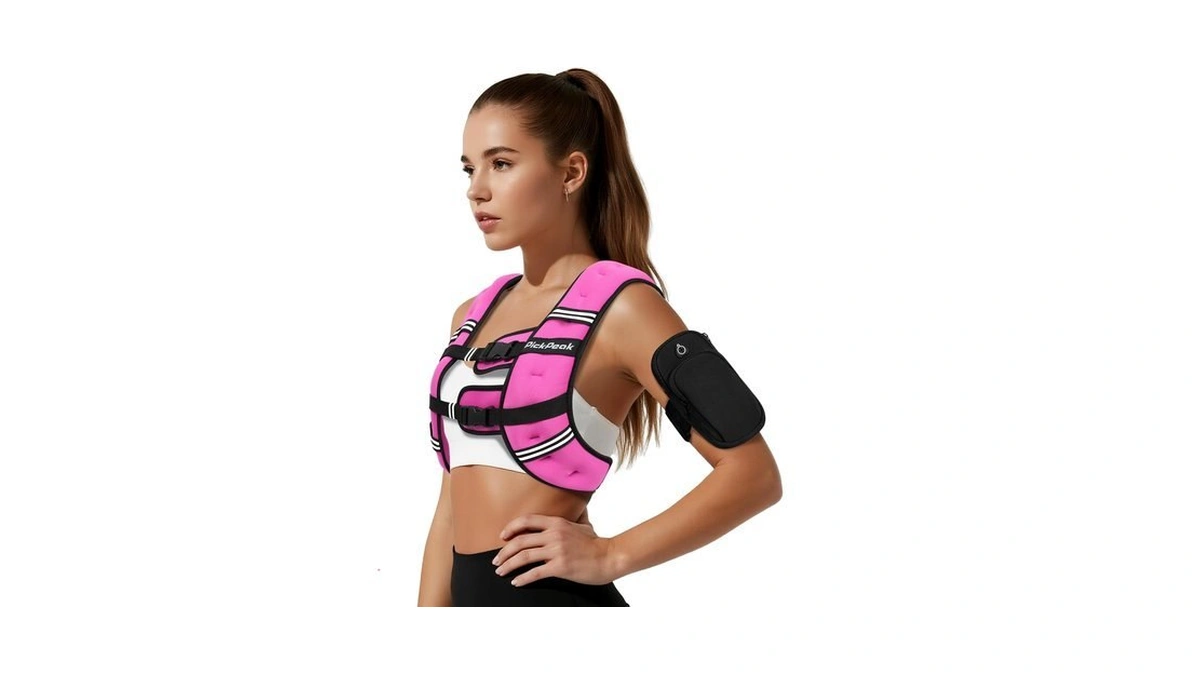 Pickpeak Weighted Vest For Woman Man 5lb/6lb/8lb/11lb/12lb/13lb/15lb/20lb/25lb/30lb Weighted Vest For