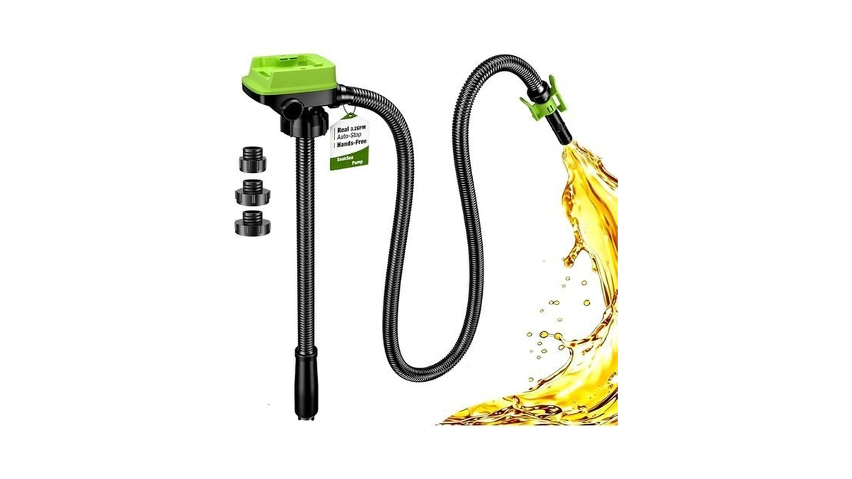 Automatic Fuel Transfer Pump, For Dewalt 20v/milwaukee 18v Battery Users