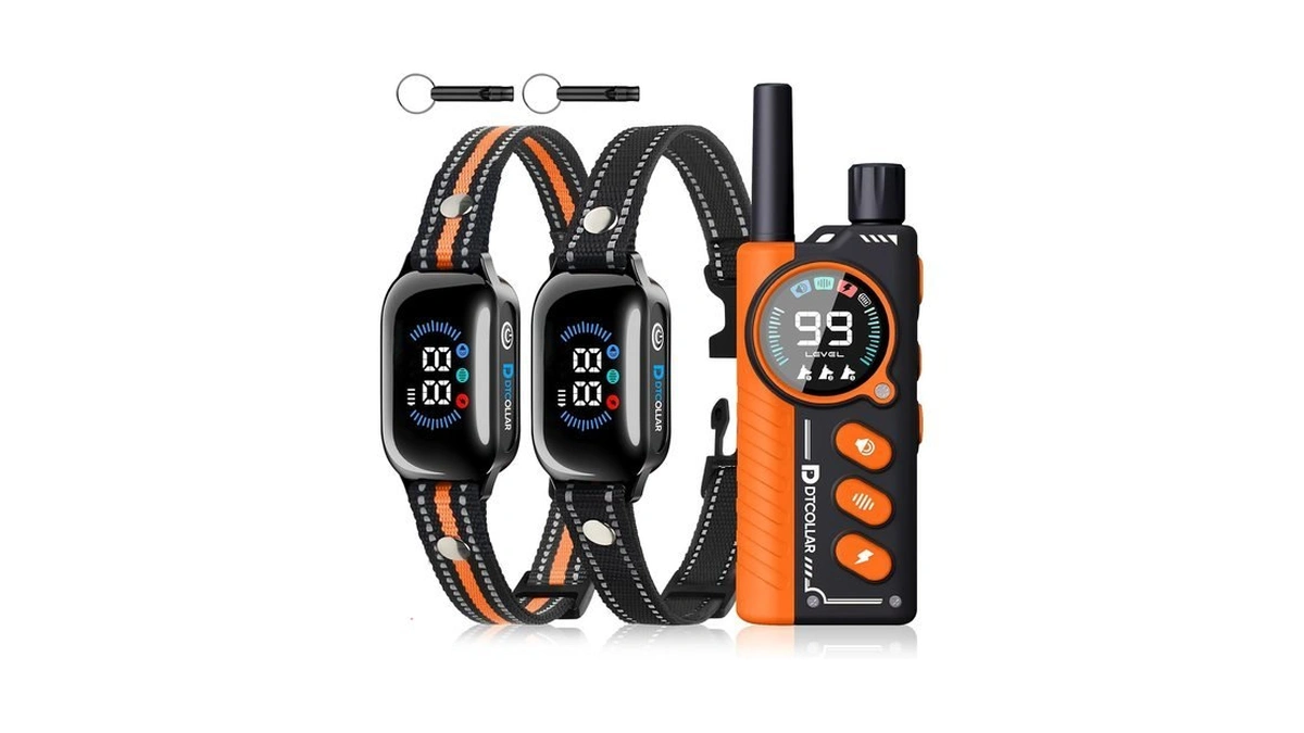 2-in-1 Bark Shock Collar For 2 Dogs, 4200ft Shock Collar