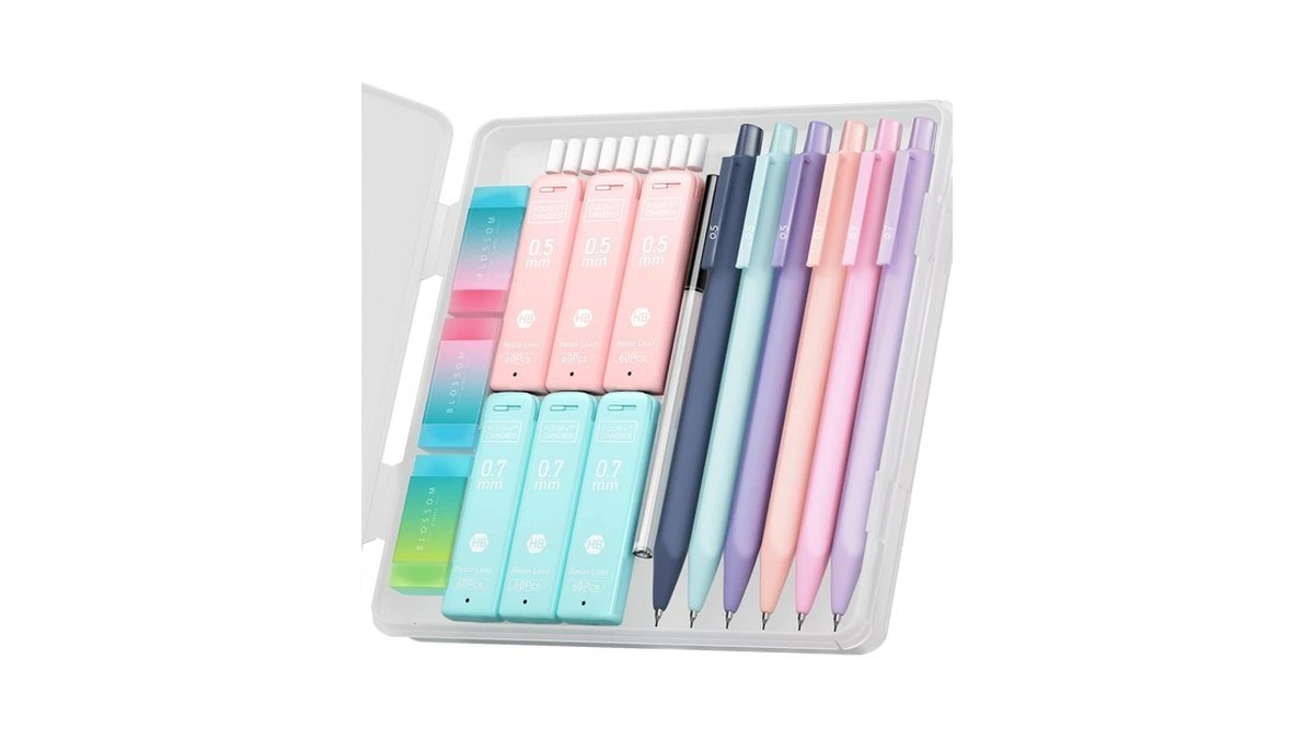 Four Candies Cute Mechanical Pencil Set, 6-pack 0.5/0.7mm
