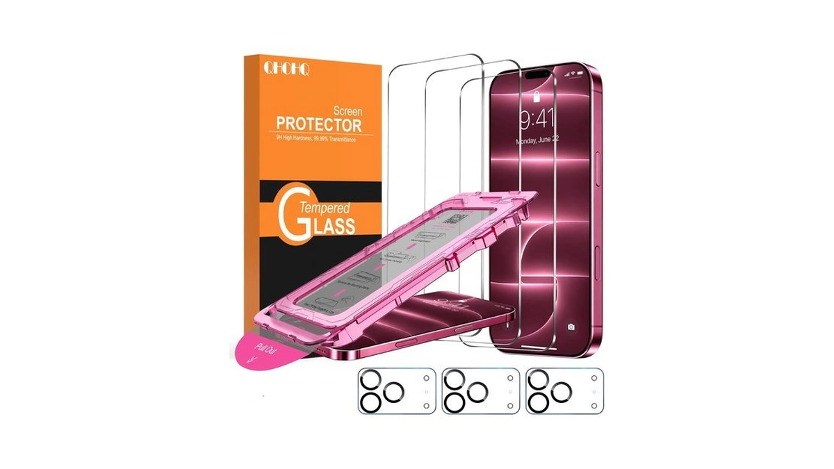 Qhohq For Iphone 18 Pro Max Screen Protector, 9h+ Tempered