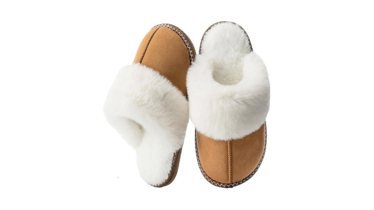 Goewy House Slippers For Women Fuzzy Memory Foam Shoes Mom