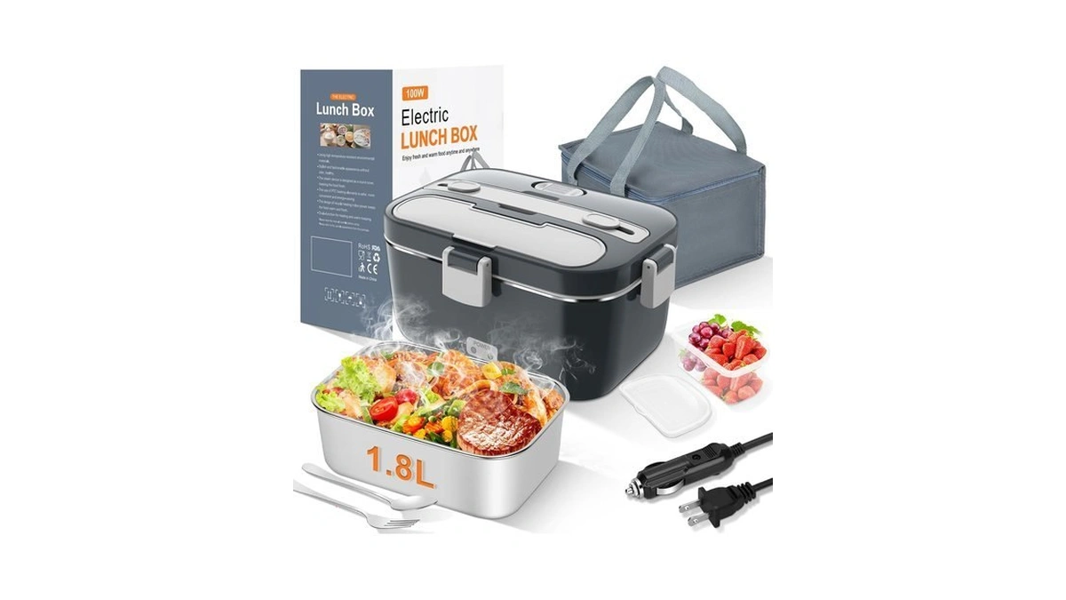 Dupasu Electric Lunch Box Food Warmer, 1.8l Heated Lunch Box