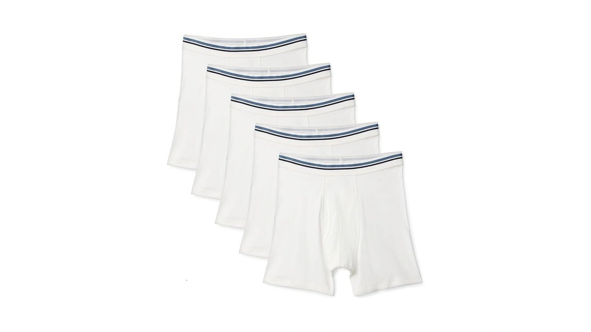 Amazon Essentials Men's Breathable Cotton Boxer Briefs, Tag-free, Pack Of