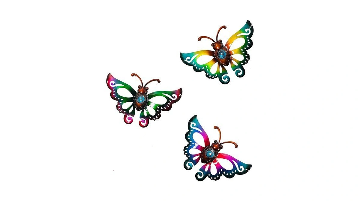 Garden Decor Metal Butterfly Wall Decor, Wall Art Hanging For