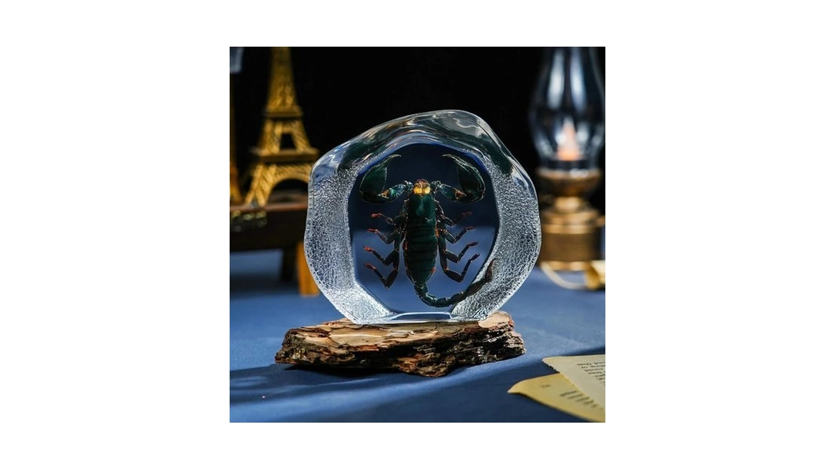 Taxidermy Scorpion, Real Scorpion Specimens High Quality Resin Insect For