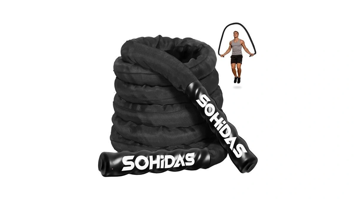 Sohidas Weighted Jump Rope For Men Women, 2.5lbs Adult Jump