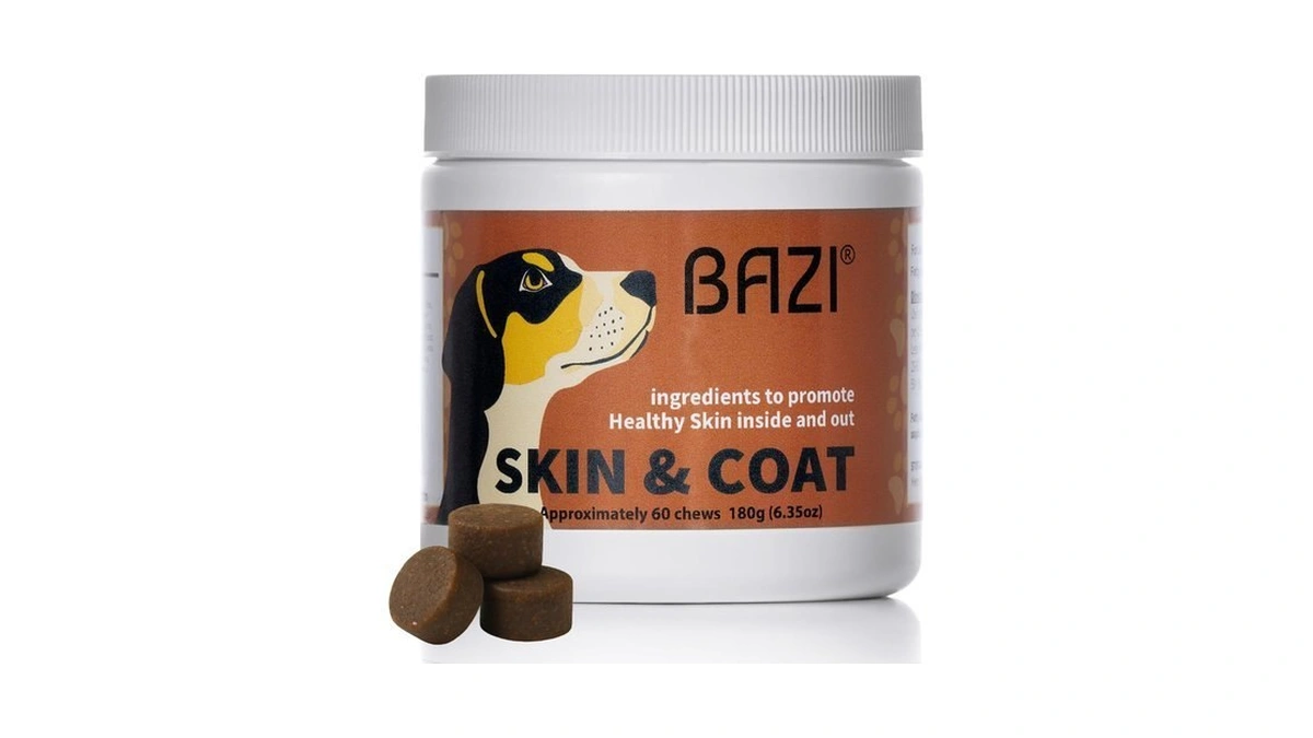 Bazi Skin & Coat Dog Chews – Collagen, Omega-3, Epa