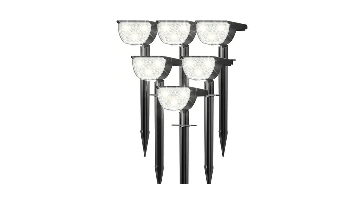 Gkgg Solar Lights Outdoor Waterproof Ip65, Solar Powered 76 Led