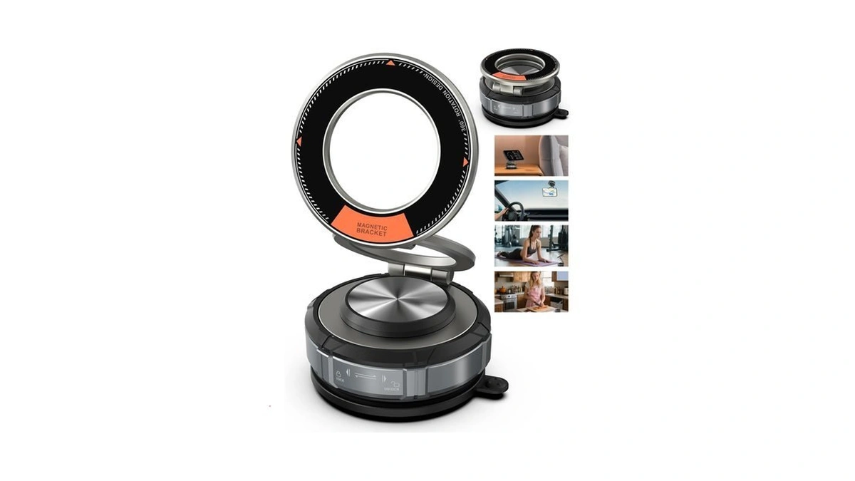 360° Adjustable Vacuum Suction Bracket For Magsafe Car Mount,zinc Alloy