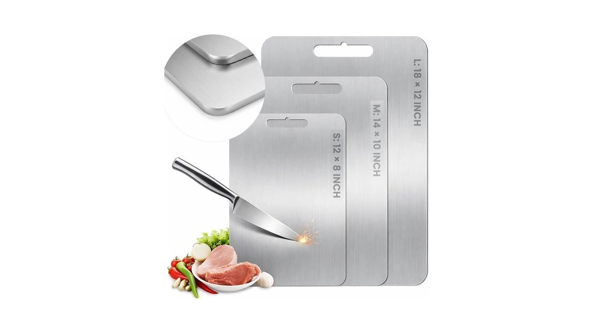 2026 Upgraded Titanium Cutting Board For Kitchen, Extra Thick 100%