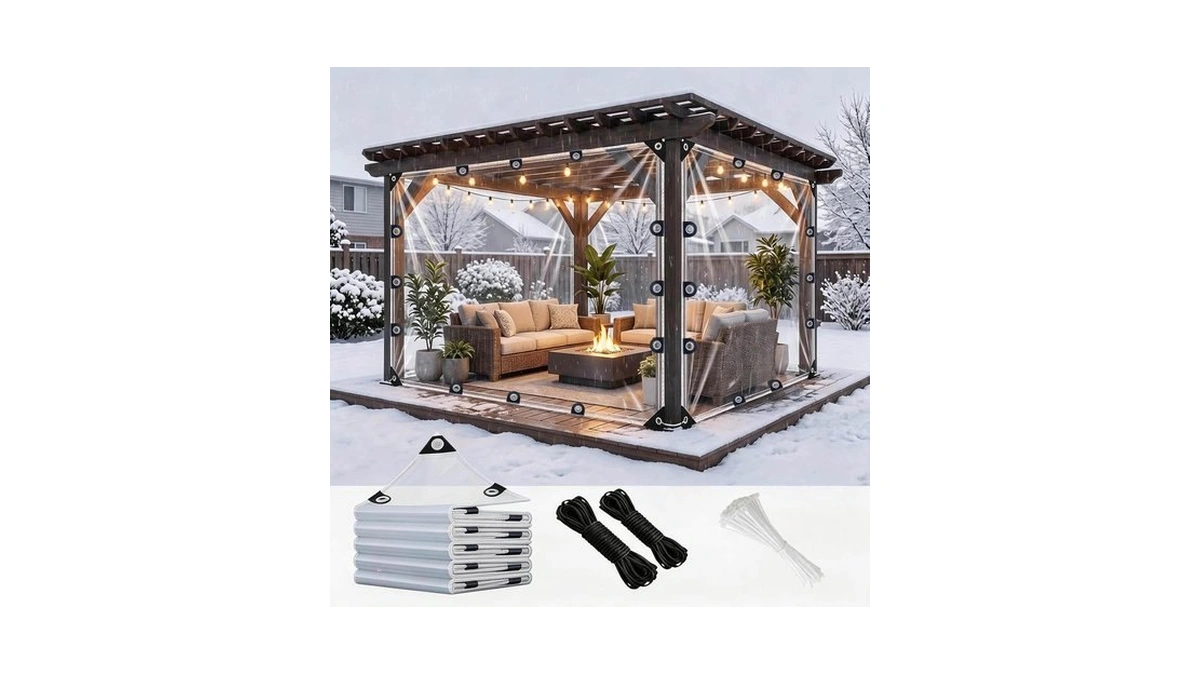Amazon code: Small Clear Tarps Heavy Duty Waterproof