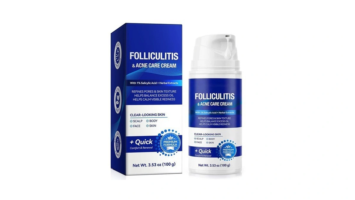 Acne Treatment For Face, Folliculitis Cream With 1% Salicylic Acid