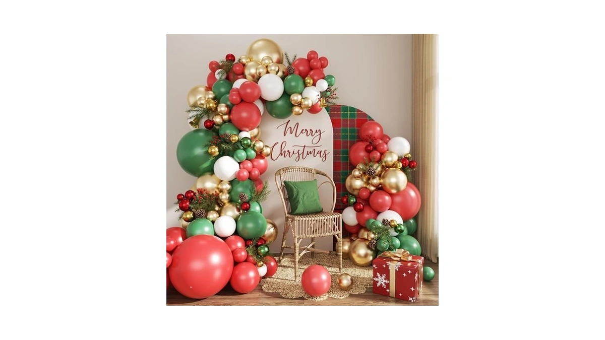 Christmas Balloon Arch Kit For Xmas Party Decorations