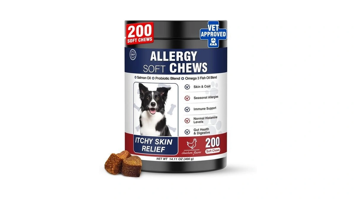 Dog Allergy Chews 200 Treats, Dog Allergy And Itching Skin