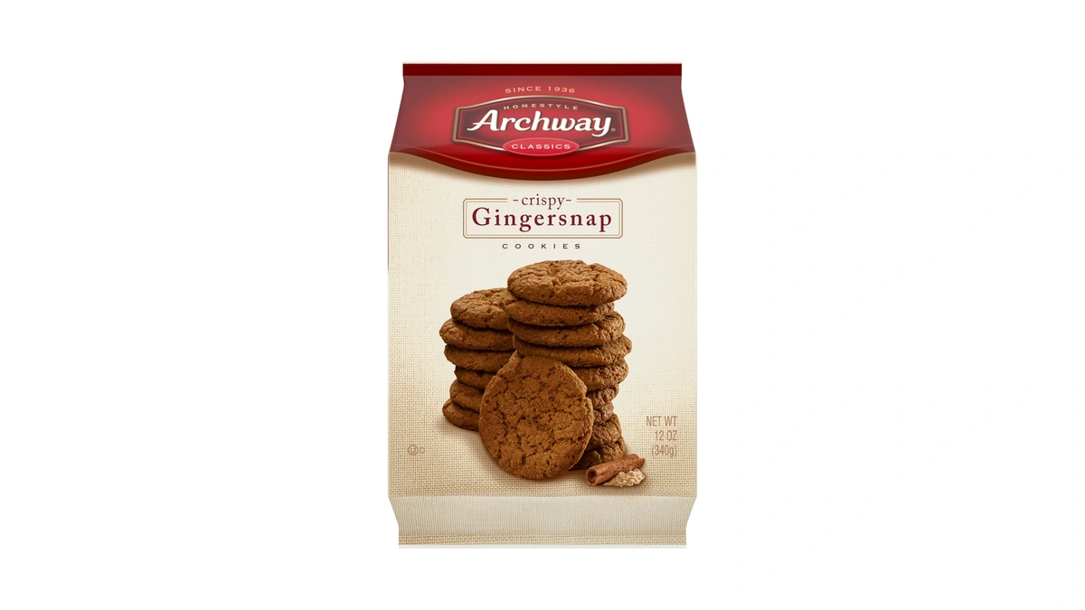 Archway Cookies, Crispy Gingersnap Cookies, 12 Oz