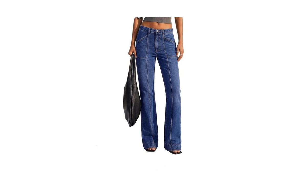Btfbm Straight Leg Jeans For Women Stretchy Curve Appeal Pants
