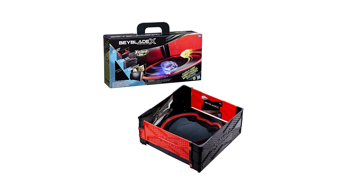 Beyblade X Clash & Carry Beystadium Battle Arena Spinning-top Toys,