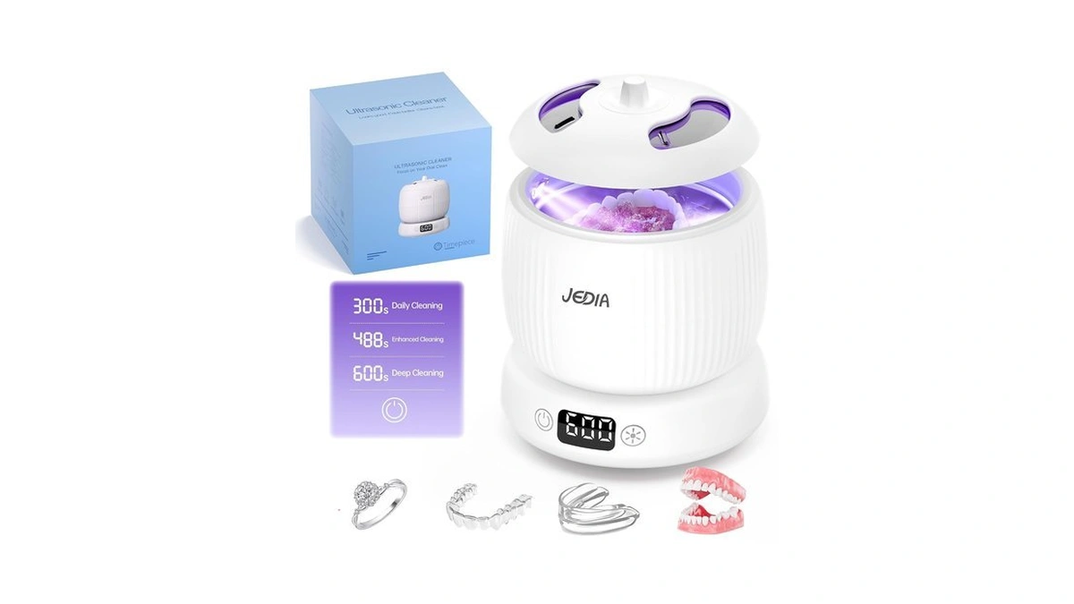Jedia Ultrasonic Retainer Cleaner Machine With 4 Modes 45khz 180ml