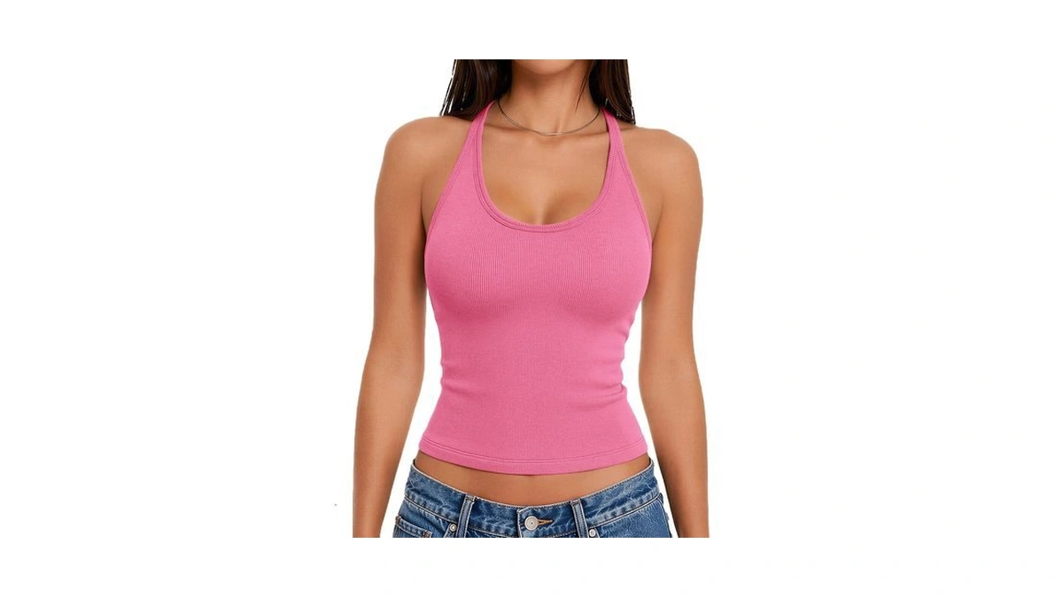 Tank Tops With Built In Bras Ribbed Lace Womens Summer