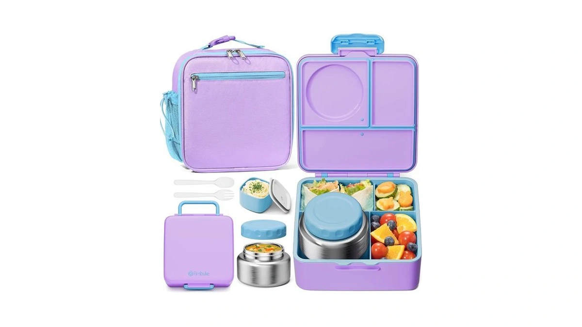 Fimibuke Kids Bento Lunch Box With Thermo, Leakproof Toddler Bento