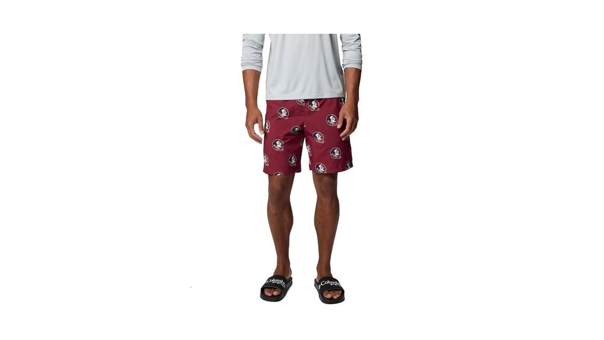 Columbia Men's Collegiate Backcast Iii Printed Short